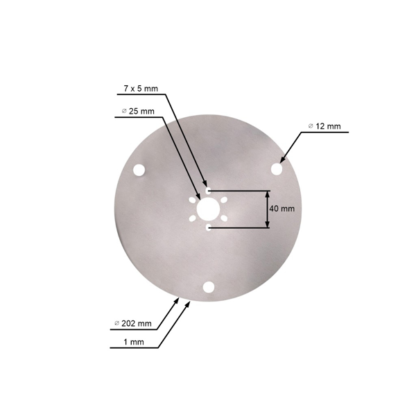 Klzná doska 202 mm x 1,0 mm pre robotické kosačky Husqvarna Automower 305 310 315 325X 435X AWD 535 AWD 525 (OEM 585297001)