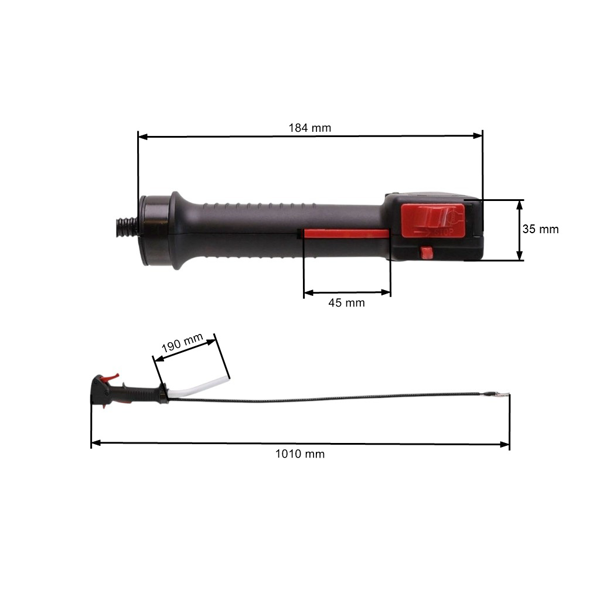 Kompletná plynová rukoväť pre krovinorezy na čínskom a hobby trhu