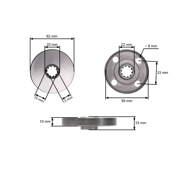 Kompletná podložka pod žací nôž pre krovinorezy Stihl FS160 FS180 FS220 FS280 FS290 FS300 FS350 FS380 FS310 FS400 FS450 FS480 (OEM 41167103801