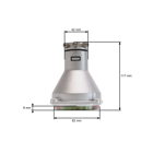 Kompletná príruba so spojkovým bubnom pre činské krovinorezy a krovinorezy z hobbymarketov s priemerom rúrky 26 mm a 7-zubovým hriadeľom