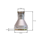 Kompletná príruba so spojkovým bubnom pre činské krovinorezy a krovinorezy z hobbymarketov s priemerom rúrky 28 mm a 9-zubovým hriadeľom