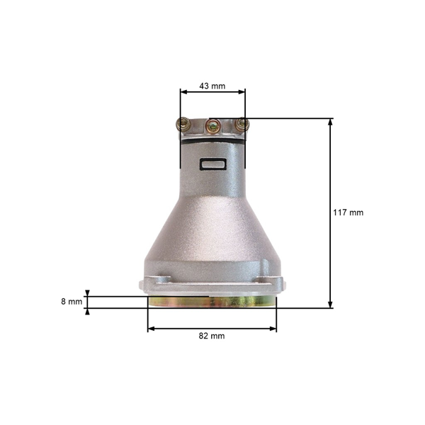Kompletná príruba so spojkovým bubnom pre činské krovinorezy a krovinorezy z hobbymarketov s priemerom rúrky 28 mm a 9-zubovým hriadeľom