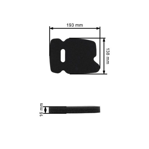Kompletná sada vzduchových filtrov pre rozbrusovaciu pílu Husqvarna K750 506367101 (OEM 544181602)