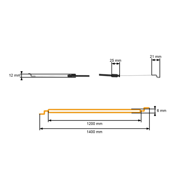 Kompletné lanko na zapnutie/vypnutie motora pre záhradné kosačky AL-KO Alko (OEM 523378 526867)