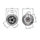 Kompletný hriadeľ mandrely 126,8 mm pre záhradné traktory Husqvarna Craftsman Poulan (OEM 532137553 137553)