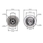 Kompletný hriadeľ mandrely 133,7 mm pre záhradné traktory Husqvarna Jonsered McCulloch (OEM 581650701 581650501)