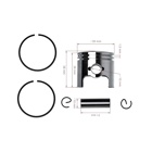 Kompletný piest 39 mm pre čínske píly a píly z hobbymarketov s motorom 38 cm3