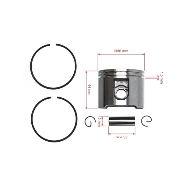 Kompletný piest pre Stihl TS700 TS800 56 mm (OEM 42240302005)
