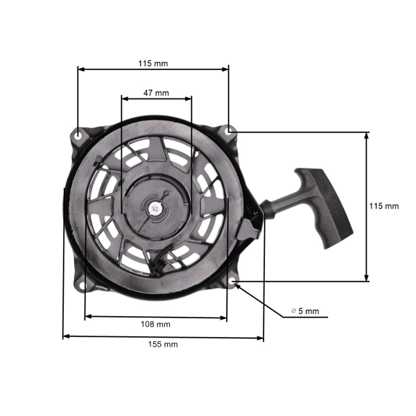 Kompletný štartér pre Briggs & Stratton Troy Bilt TB230 Toro 20011 20020 Oregon 31-068 Rotary 12368 Lawn Boy 10316 (OEM 497680 498144)