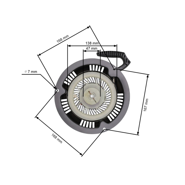 Kompletný štartér pre čínske kosačky NAC NGP T475 a kosačky hobbymarketov