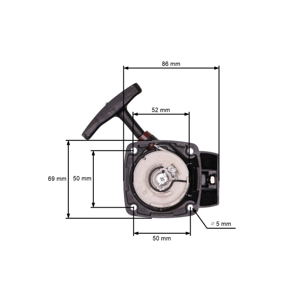 Kompletný štartér pre čínske krovinorezy a krovinorezy z hobbymarketov s objemom motora 26 cm3 32 cm3