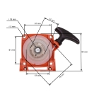 Kompletný štartér pre čínske krovinorezy NAC TT-BC520-2 BP427-17KA-T a krovinorezy z hobbymarketov