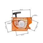 Kompletný štartér pre Čínske motorové píly a píly z hobbymarketov s obsahom motora 45 ccm - 58 ccm