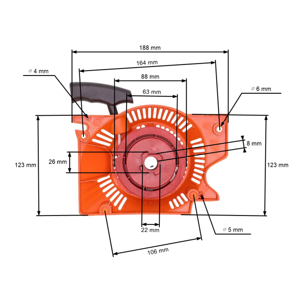 Kompletný štartér pre čínske píly a píly z hobbymarketov NAC SPS 01-52 SPS 02-45 FLO