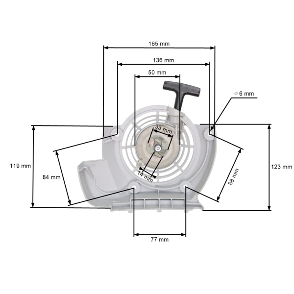 Kompletný štartér pre krovinorezy a pôdne vrtáky Stihl FS120 BT120C FS200 FS250 HT250 FS300 FS350 FR480 (OEM 41340802101)