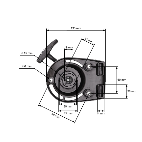 Kompletný štartér pre krovinorezy Honda GX35 a krovinorezy z hobbymarketov