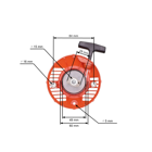 Kompletný štartér pre krovinorezy Husqvarna 124 L 125 L 125LD 125 E 128L 128LD (OEM 579063101)