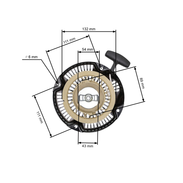 Kompletný štartér pre motorové generátory Robin EY20