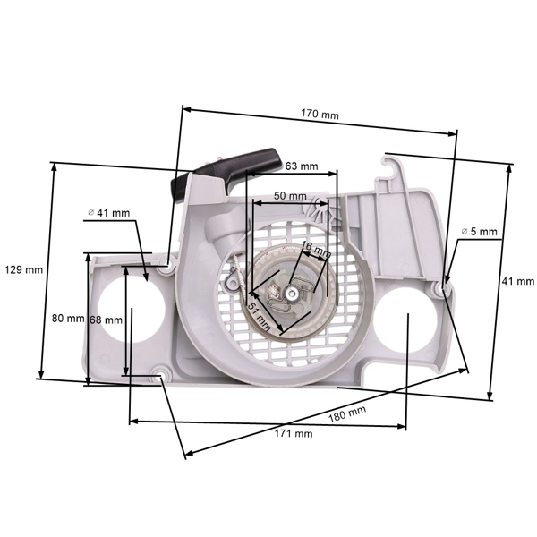 Kompletný štartér pre motorové píly Stihl MS170 MS180 017 018 (OEM 11300802100)