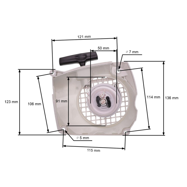 Kompletný štartér pre motorové píly Stihl MS231 MS251 MS231 C MS251 C (OEM 11430802103)