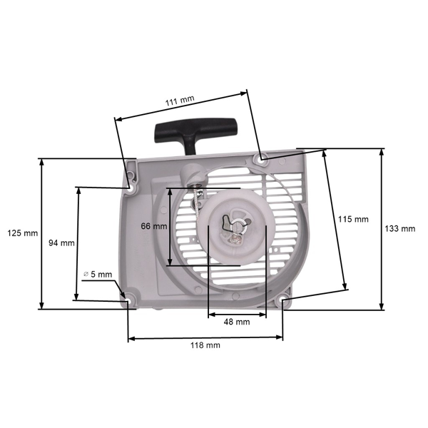 Kompletný štartér pre motorové píly Stihl MS290 MS310 MS390 029 039 (OEM 11270802103)