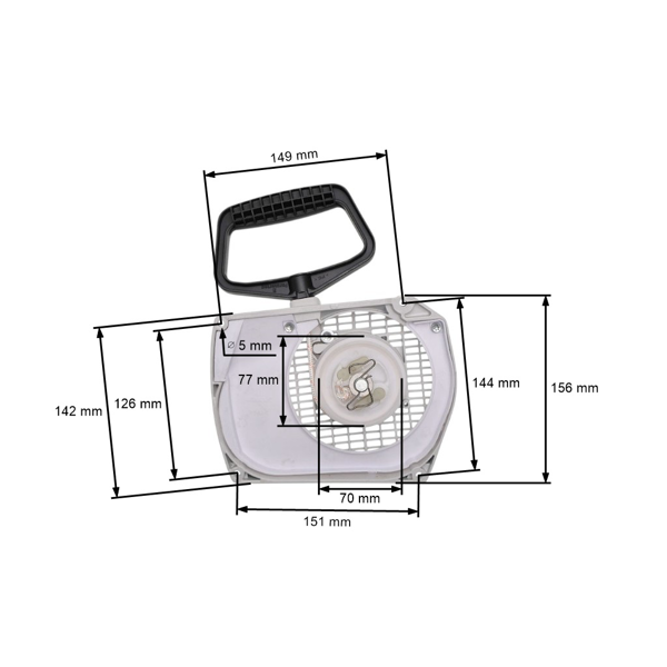 Kompletný štartér pre motorové píly Stihl MS880 088 (OEM 11240802110)