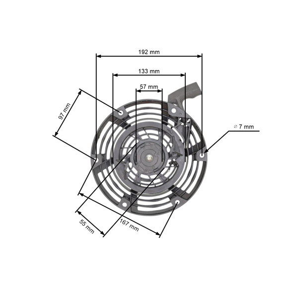 Kompletný štartér pre motory Briggs & Stratton 796497 Cub Cadet (OEM 12AE999J CC999ES MTD CC999ES)