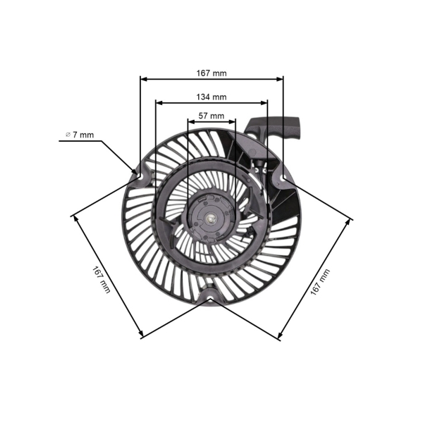 Kompletný štartér pre motory Briggs & Stratton DOV 700 750 (OEM 793470 593958 798909)