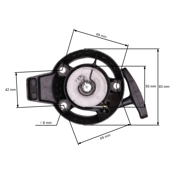 Kompletný štartér pre motory Honda GX25 (OEM 28400Z0H003)