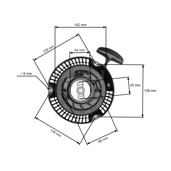 Kompletný štartér pre motory Zongshen GB200 (OEM 100023743-0001)