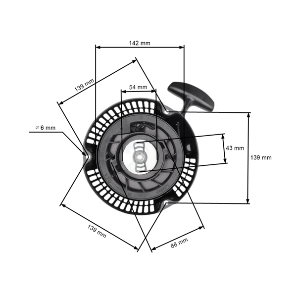 Kompletný štartér pre motory Zongshen GB200 (OEM 100023743-0001)