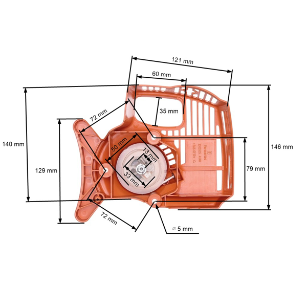 Kompletný štartér pre Stihl FC55 FS38 FS45 FS45L FS46 FS55 FS55 FS55R FS55T HL45 KM55 KM55R (OEM 41401904009)