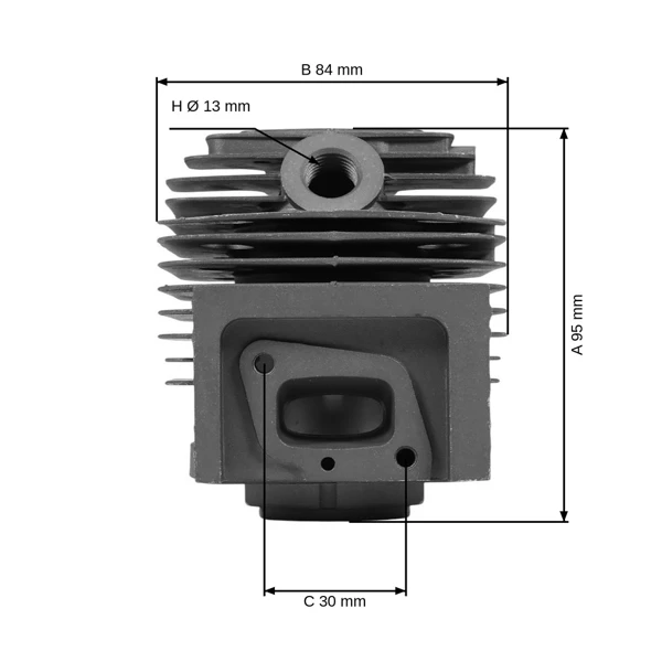 Kompletný valec s piestom 40 mm pre čínske krovinorezy a krovinorezy z hobbymarketov s motorom 43 cm3