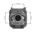 Kompletný valec s piestom 40 mm pre čínske krovinorezy a krovinorezy z hobbymarketov s motorom 43 cm3