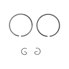 Kompletný valec s piestom pre krovinorezy Stihl FS230 FS235 (OEM 41510201201)