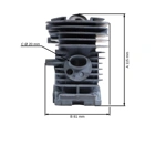 Kompletný valec s piestom pre motorové píly Husqvarna 141 142 Jonsered 2040 CS2040 40 mm (OEM 530069941)