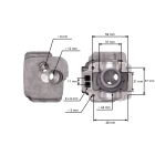 Kompletný valec s piestom pre motorové píly Husqvarna 445 445E 450 450 450 450 Rancher Jonsered CS2245 CS2250 S 44 mm (OEM 544119802)