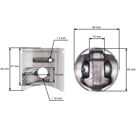 Kompletný valec s piestom pre motorové píly Husqvarna 445 445E 450 450 450 450 Rancher Jonsered CS2245 CS2250 S 44 mm (OEM 544119802)