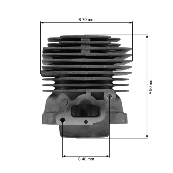 Kompletný valec s piestom pre motorové píly OLEO-MAC Oleomac 746T 446BP Efco 8460 8465 (OEM 61122014F)