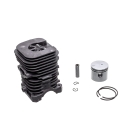 Kompletný valec s piestom pre motorové píly Partner 350 351 370 390 420 Poulan 2250 2350 2450 Jonsered 2035 McCulloch Mac Cat 440 41,1 mm (OEM 530069606)