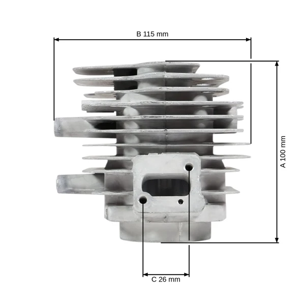 Kompletný valec s piestom pre rozbrusovacie píly Husqvarna Partner K650 K700 50 mm (OEM 506099212)
