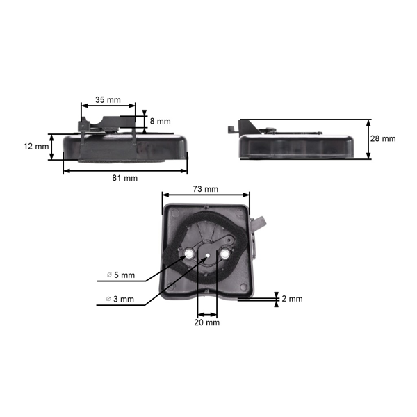 Kompletný vzduchový filter s krytom pre Čínske krovinorezy a krovinorezy z hobbymarketov s obsahom motora 43 ccm - 52 ccm