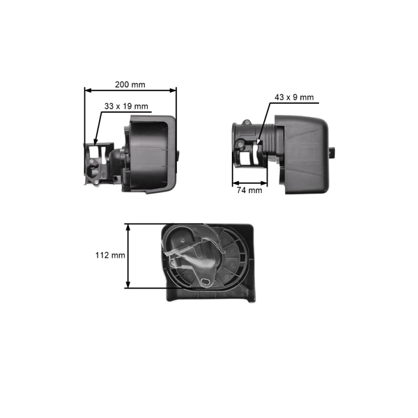 Kompletný vzduchový filter s krytom pre motory Honda GX240 GX270