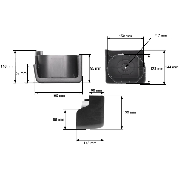 Kompletný vzduchový filter s krytom pre motory Honda GX240 GX270