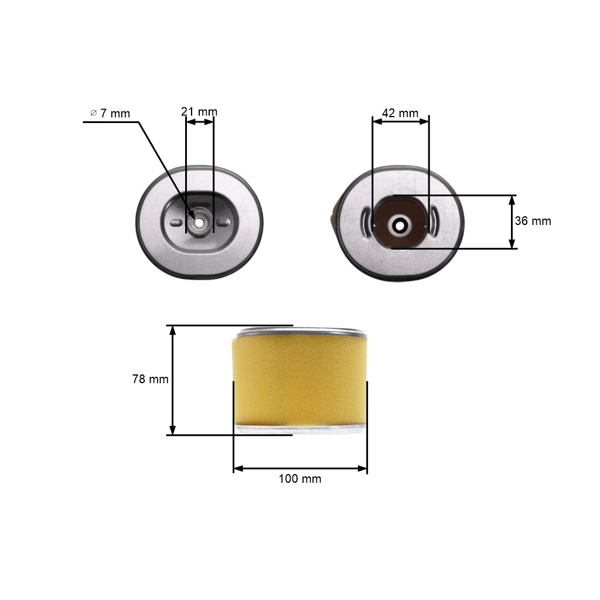 Kompletný vzduchový filter s krytom pre motory Honda GX240 GX270