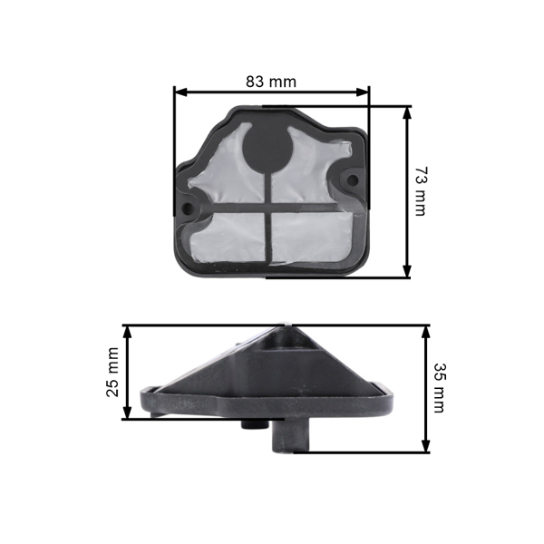 Kompletný vzduchový filter s prírubou pre motorové píly Husqvarna 36 41 136 136LE 137 141 141LE 142 (OEM 530036582 530029811)
