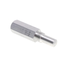 Kovová skrutkovacia blokáda piestu pre motorové píly krovinorezy a inú záhradnú techniku