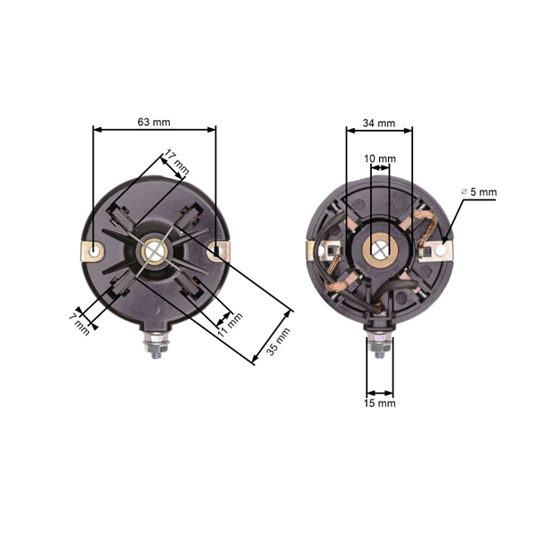 Kryt elektrického štartéra pre motory Briggs & Stratton (OEM 395537 176432 176452 196402)