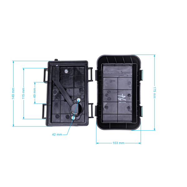 Kryt vzduchového filtra pre motor Zongshen XP200 6,5 PS (OEM 100004649)