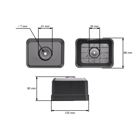 Kryt vzduchového filtra pre vodné čerpadlá s motormi Honda GX120 GX140 GX160 GX200 výkon 5,5 PS - 6,5 PS